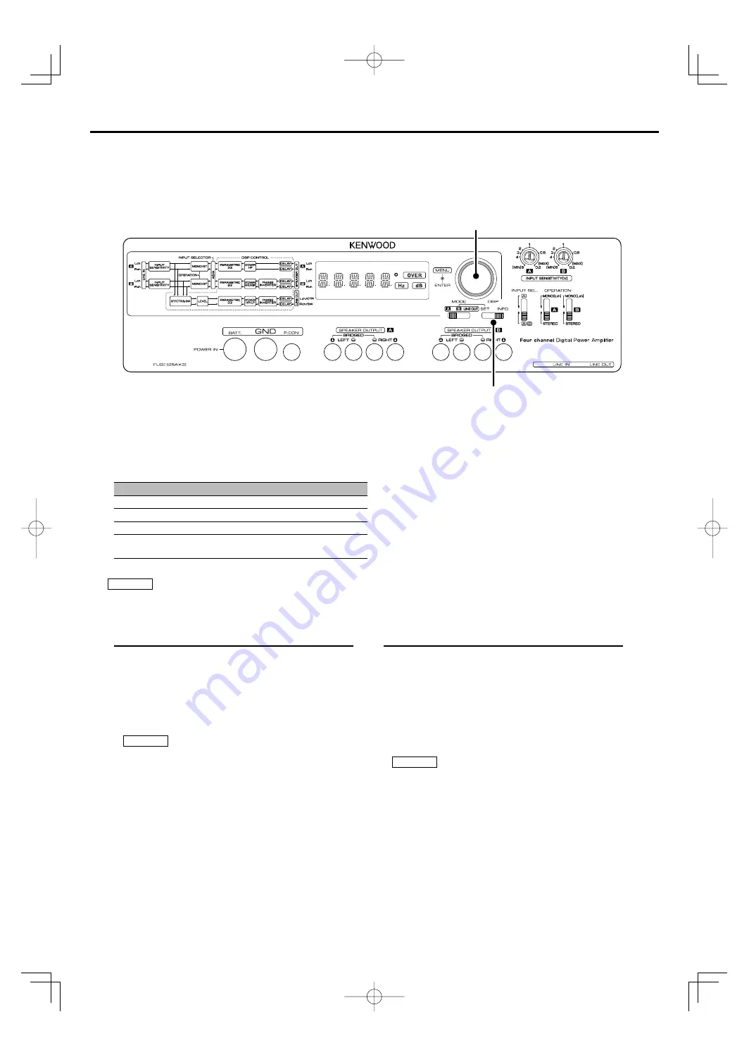 Kenwood KAC-X4R Instruction Manual Download Page 17