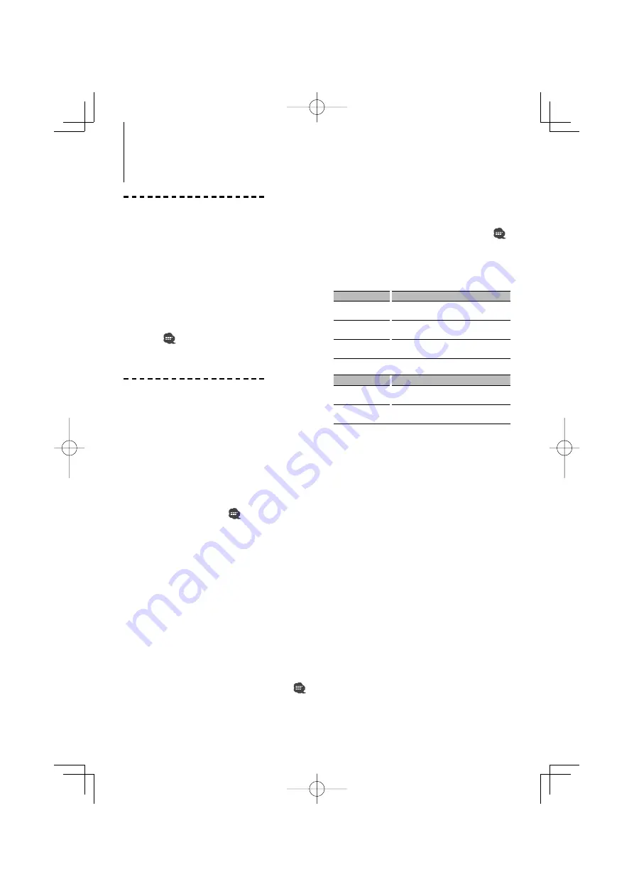 Kenwood KCA-BT200 Instruction Manual Download Page 60