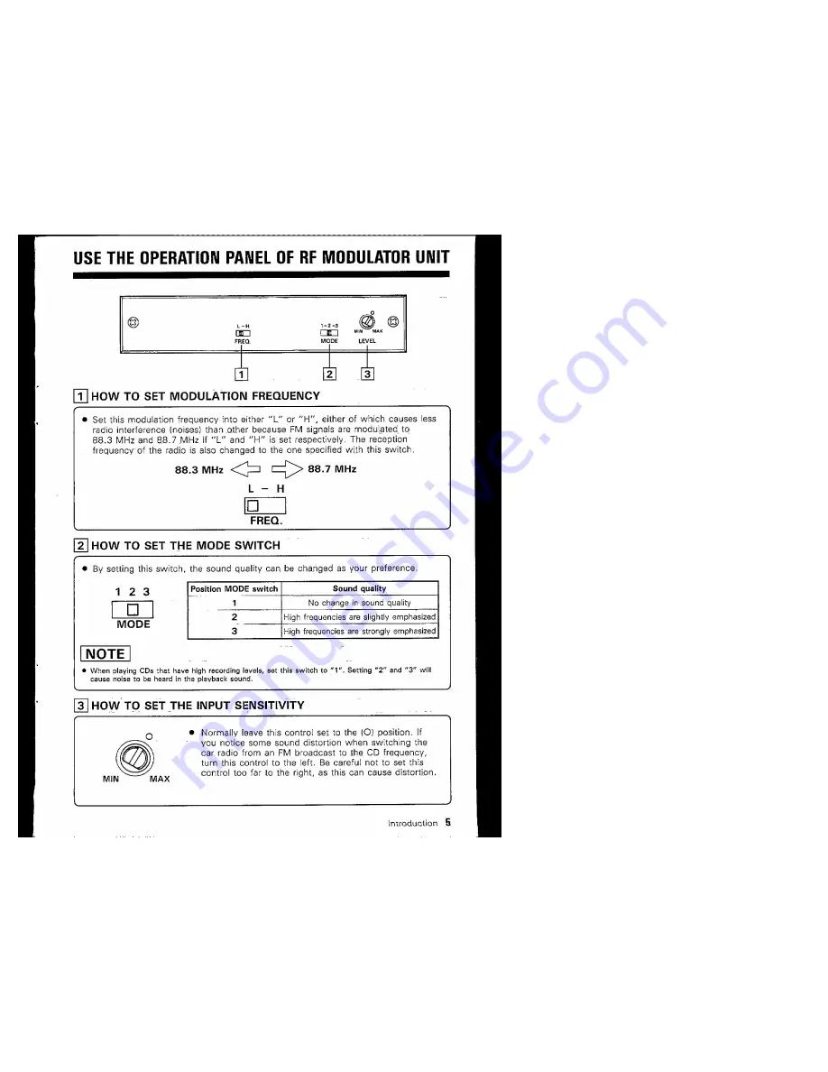 Kenwood KCA-R2FM Instruction Manual Download Page 5