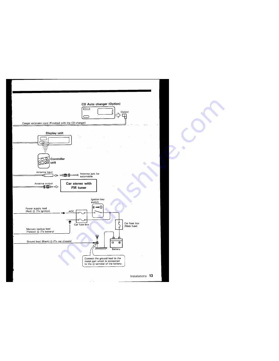 Kenwood KCA-R2FM Instruction Manual Download Page 13