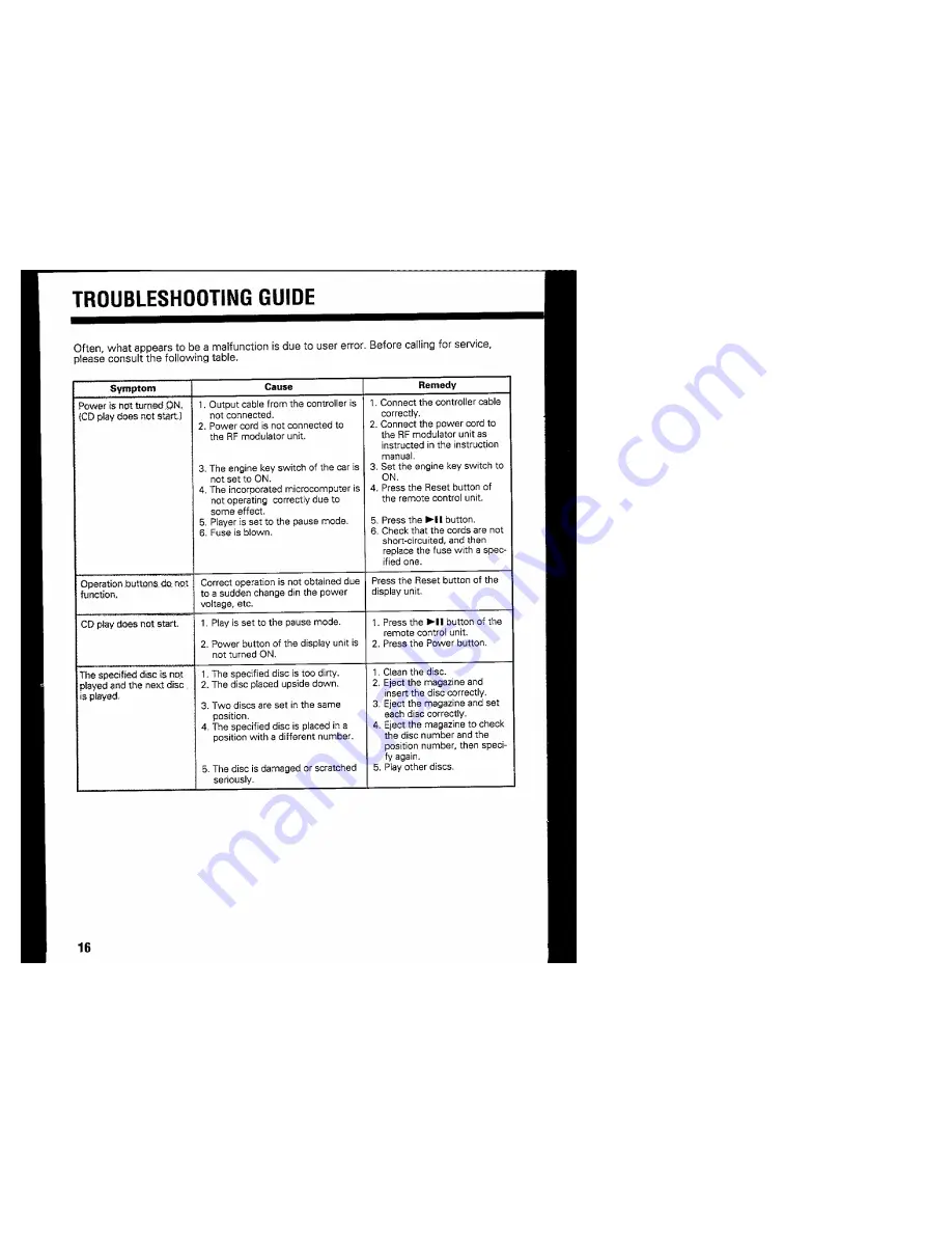 Kenwood KCA-R2FMA Instruction Manual Download Page 16