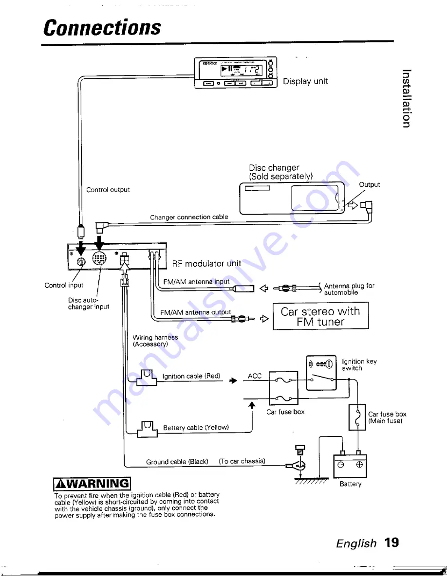 Kenwood KCA-R31FM Instruction Manual Download Page 19