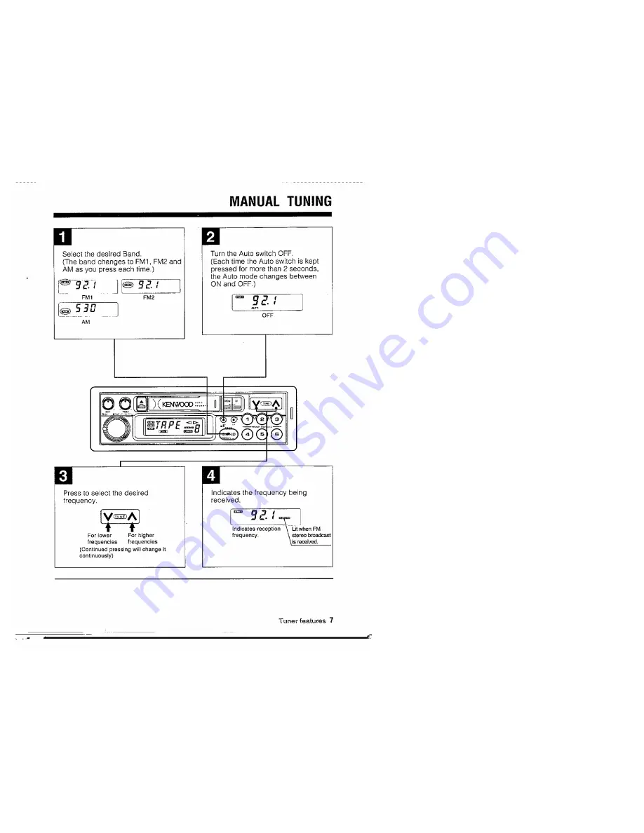 Kenwood KCR-140 Instruction Manual Download Page 7