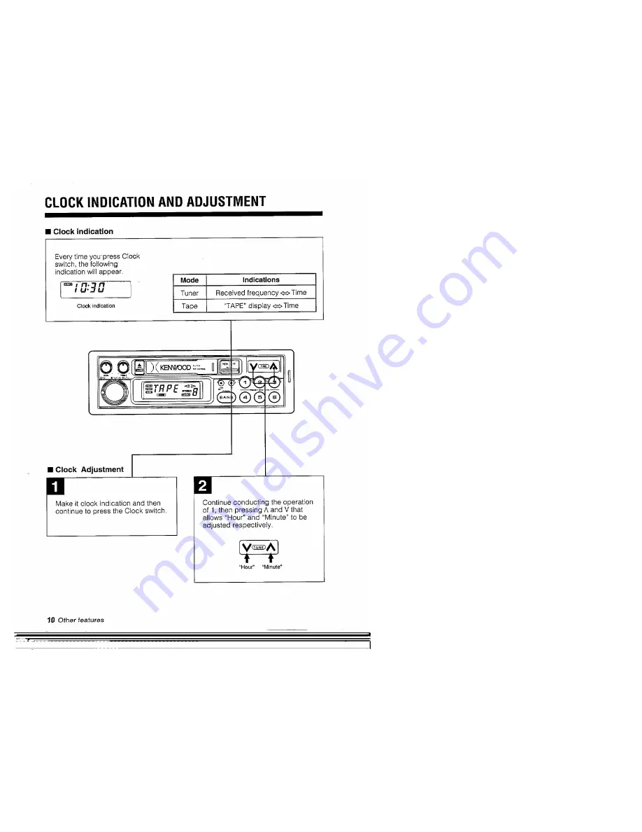 Kenwood KCR-140 Instruction Manual Download Page 10