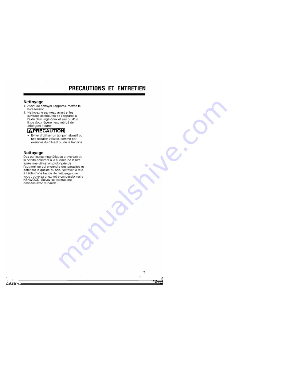 Kenwood KCR-140 Instruction Manual Download Page 21