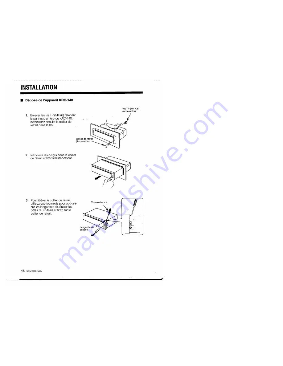 Kenwood KCR-140 Instruction Manual Download Page 34