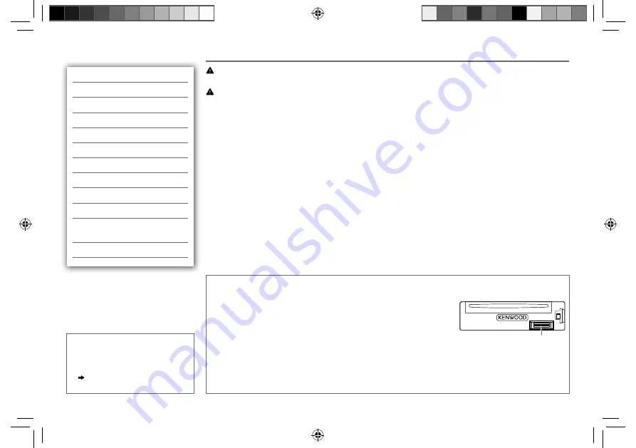 Kenwood KDC-100Q Instruction Manual Download Page 4