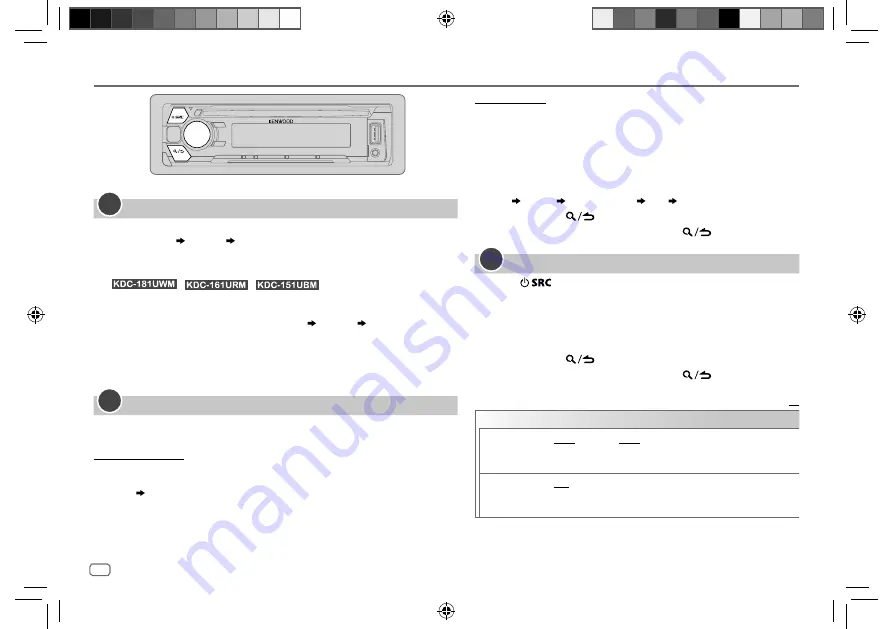 Kenwood KDC-100UA Instruction Manual Download Page 4