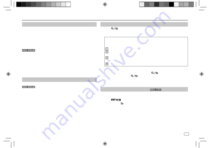 Kenwood KDC-100UB Instruction Manual Download Page 11