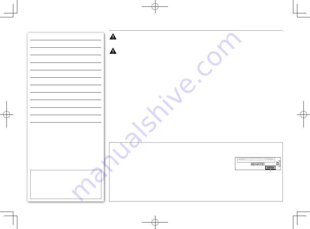 Kenwood KDC-101 Instruction Manual Download Page 4