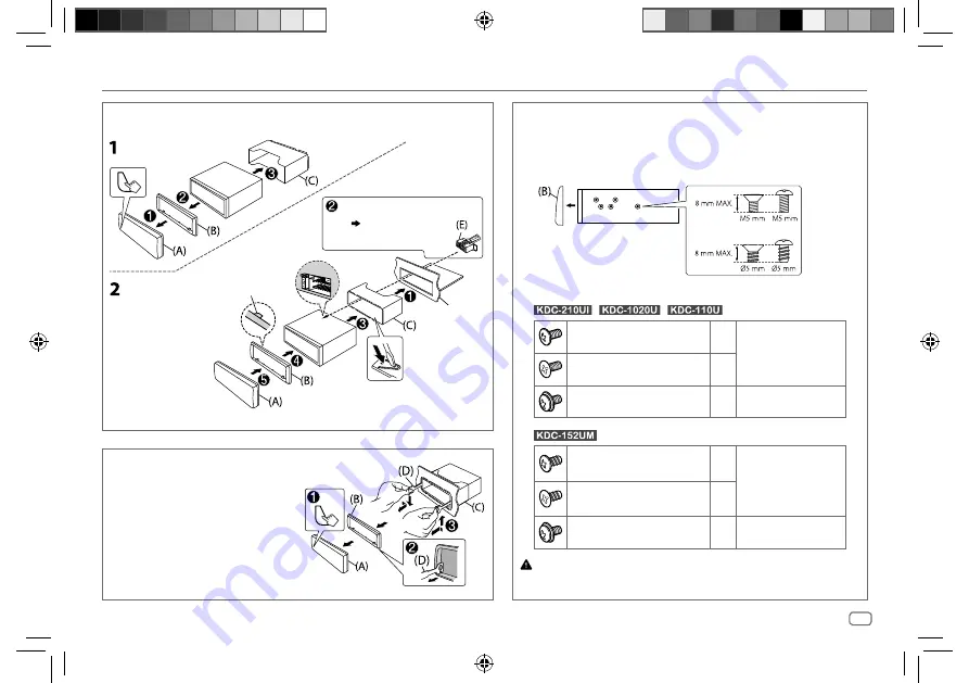 Kenwood KDC-1020U Instruction Manual Download Page 21