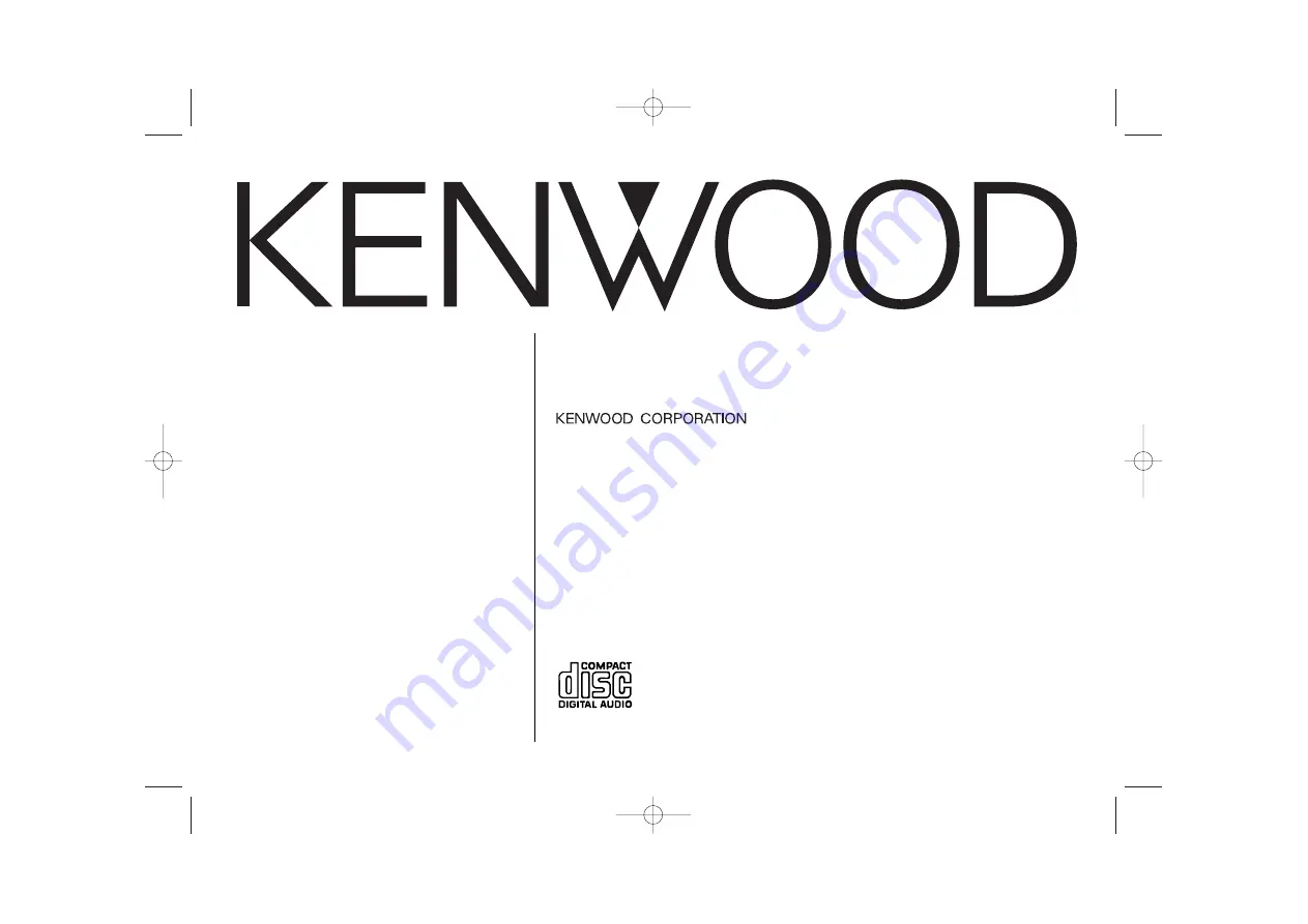 Kenwood KDC-1023 Instruction Manual Download Page 1