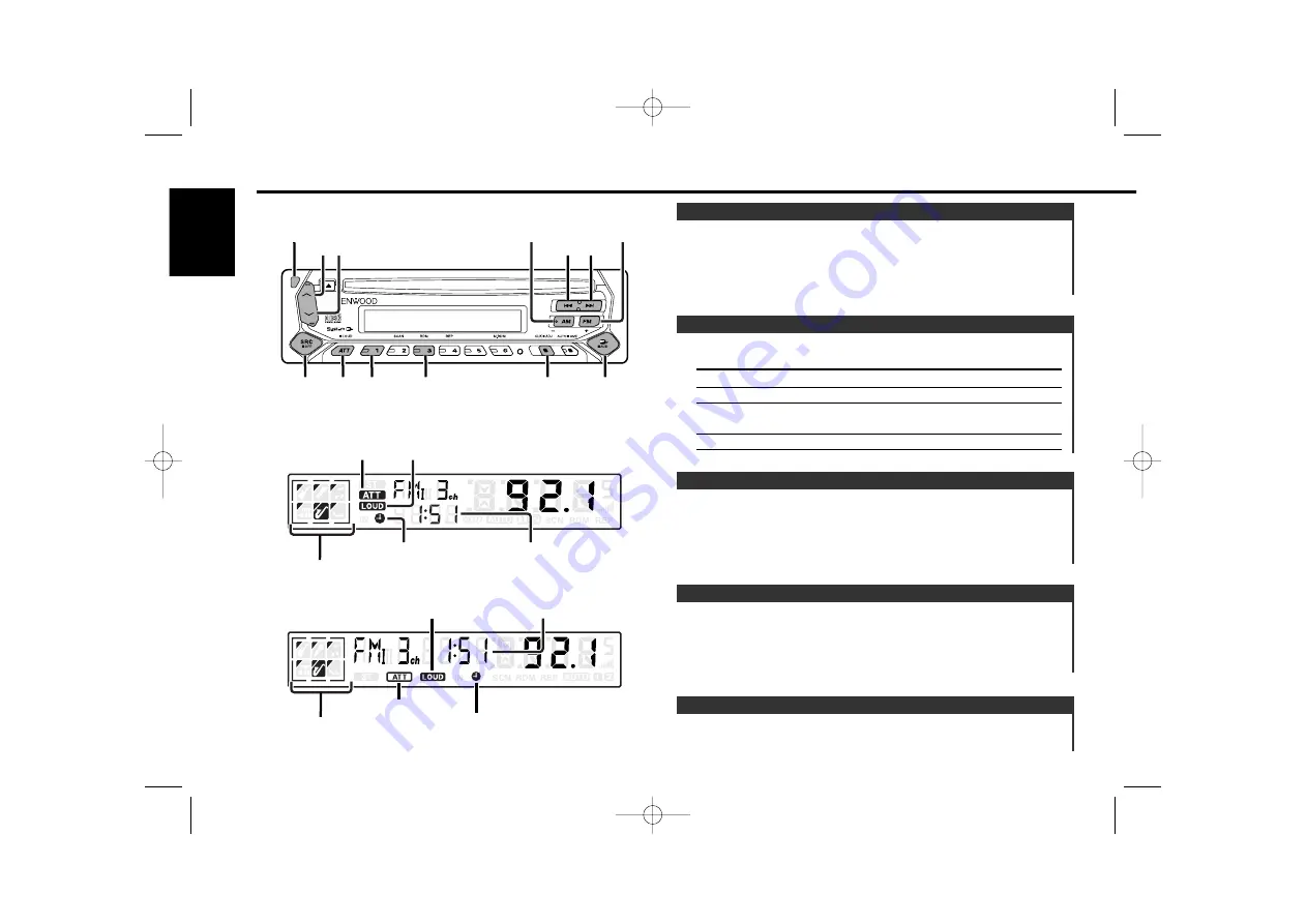 Kenwood KDC-1023 Instruction Manual Download Page 6