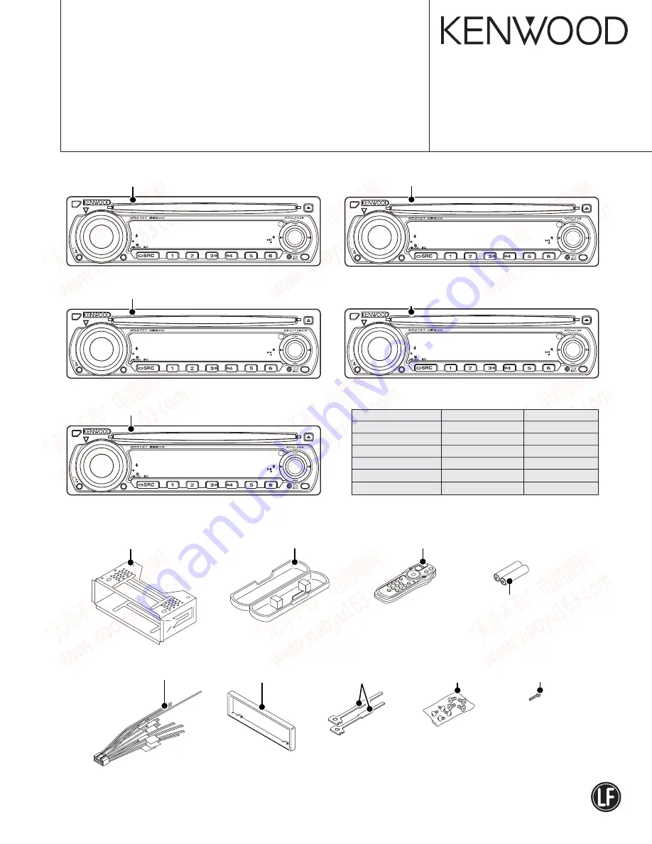 Kenwood KDC-1028 Service Manual Download Page 1