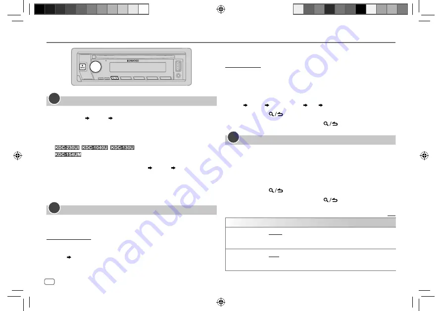 Kenwood KDC-1040U Instruction Manual Download Page 4