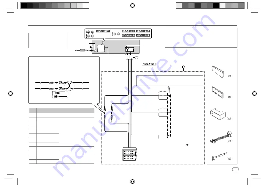 Kenwood KDC-110UB Instruction Manual Download Page 39