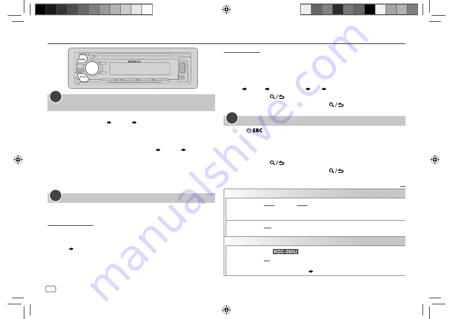 Kenwood KDC-115U Instruction Manual Download Page 4