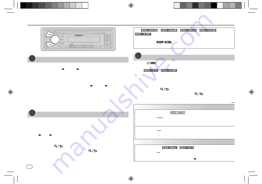 Kenwood KDC-121RY Instruction Manual Download Page 6