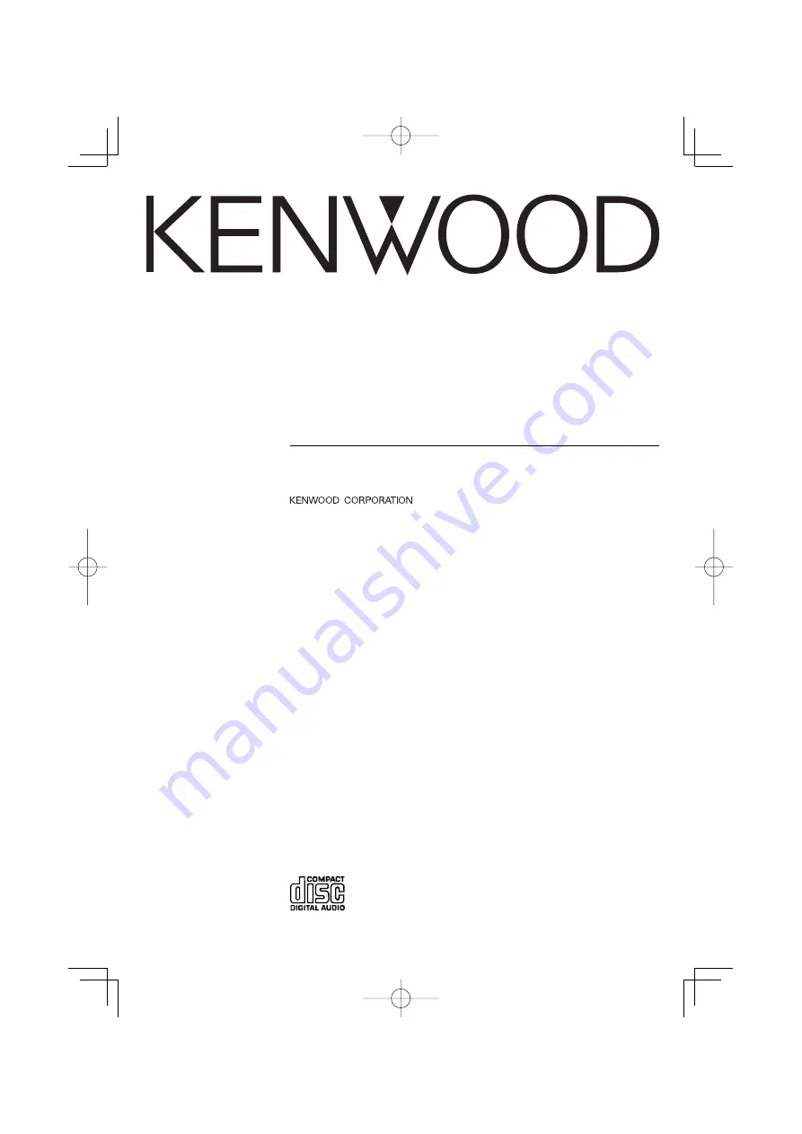 Kenwood KDC-129 Instruction Manual Download Page 1