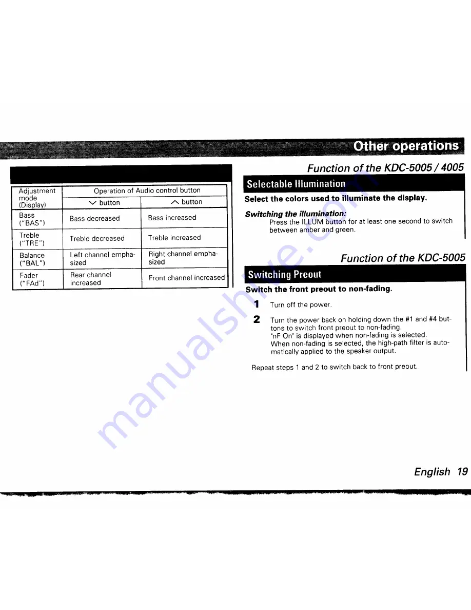 Kenwood KDC-2006 Скачать руководство пользователя страница 19