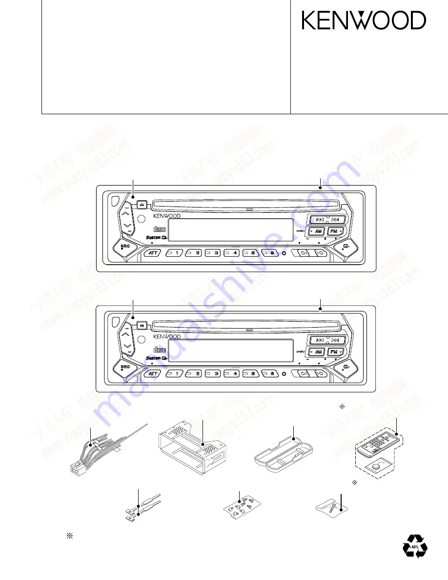 Kenwood KDC-2022V Service Manual Download Page 1