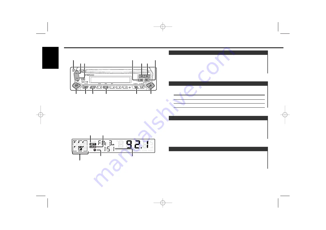 Kenwood KDC-2024S Instruction Manual Download Page 6