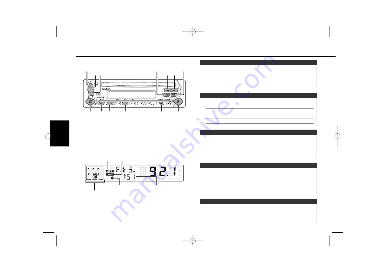 Kenwood KDC-2024S Instruction Manual Download Page 42