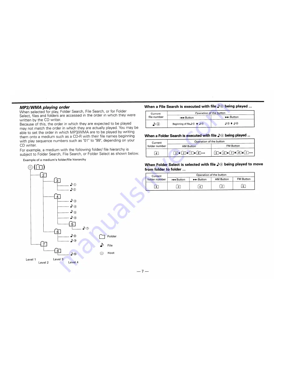 Kenwood KDC-2025 Instruction Manual Download Page 7