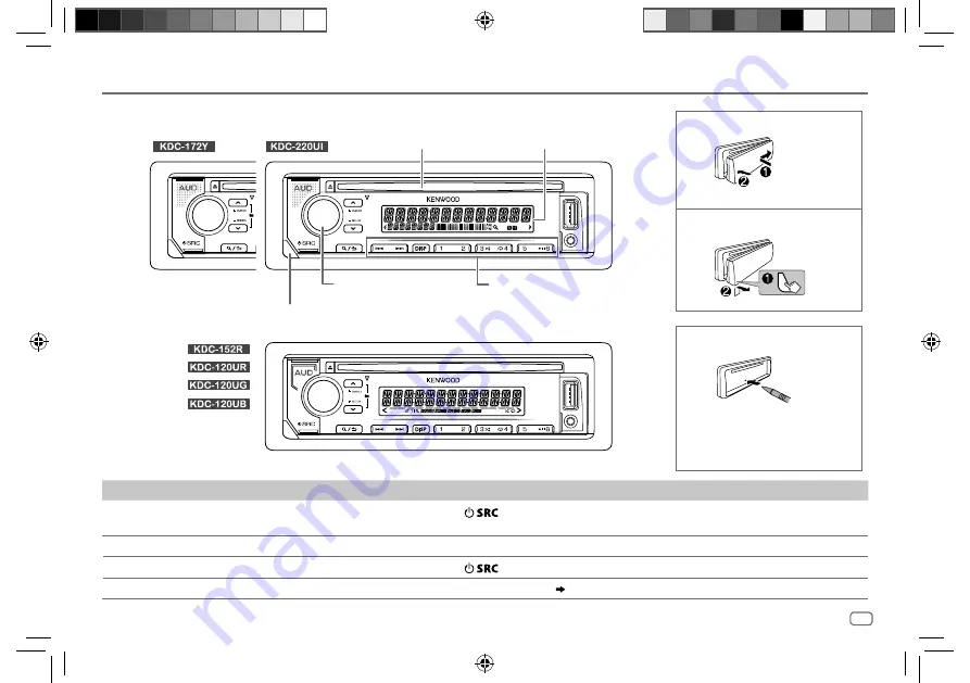 Kenwood KDC-220UI Instruction Manual Download Page 7