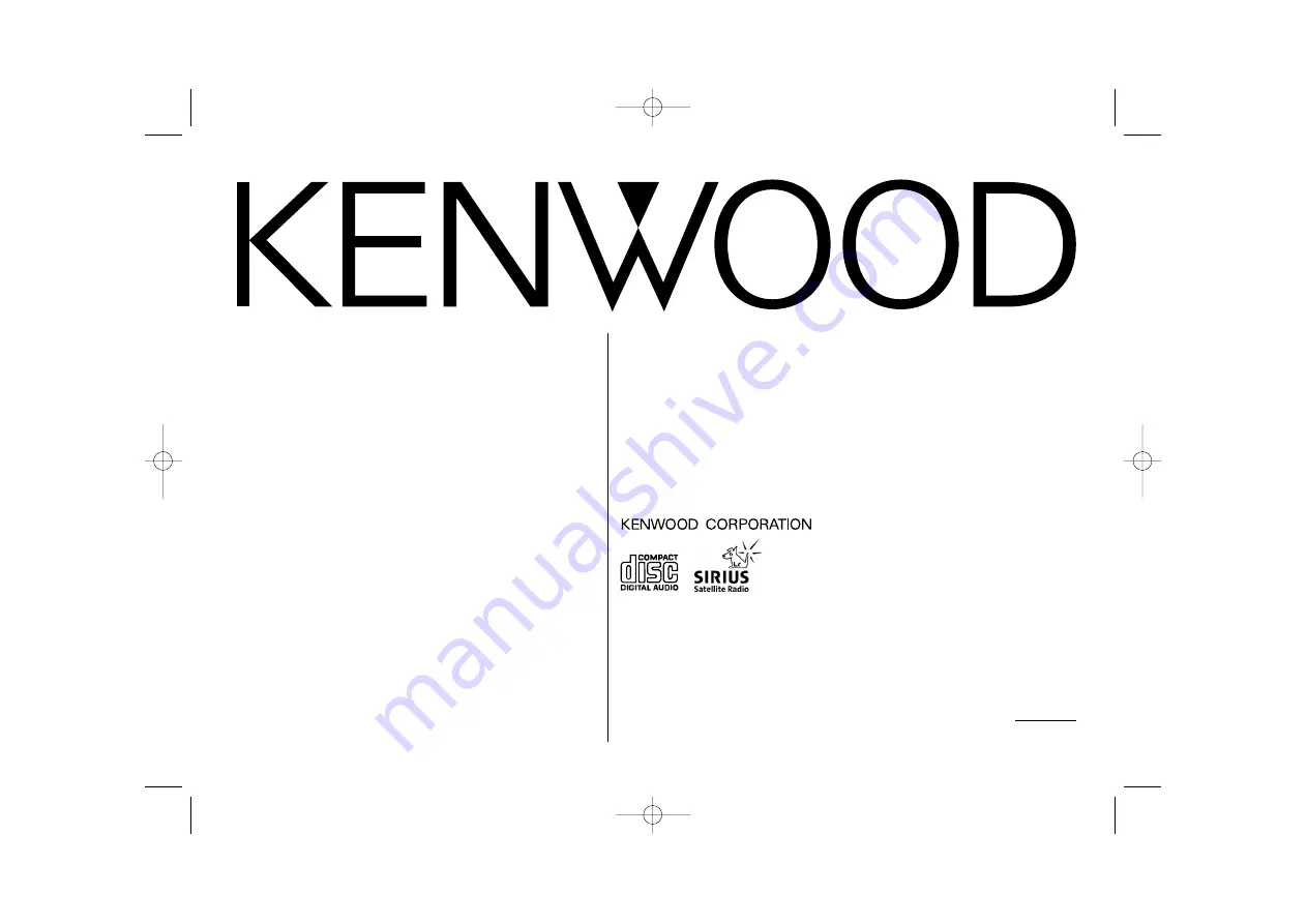 Kenwood KDC-3022 Instruction Manual Download Page 1