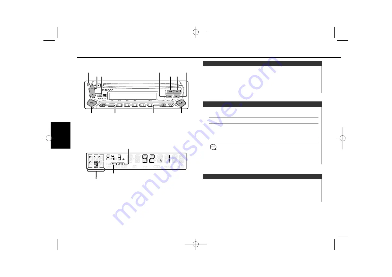 Kenwood KDC-3024 Instruction Manual Download Page 62