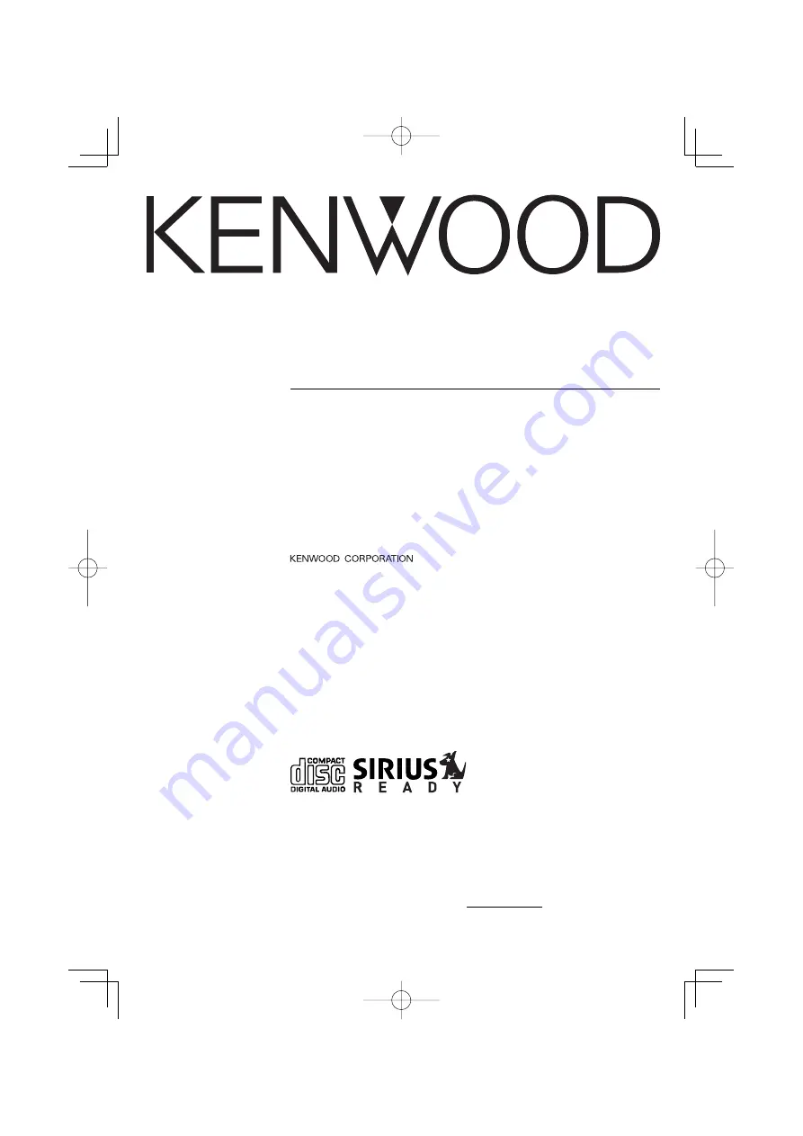 Kenwood KDC-3025 Instruction Manual Download Page 1