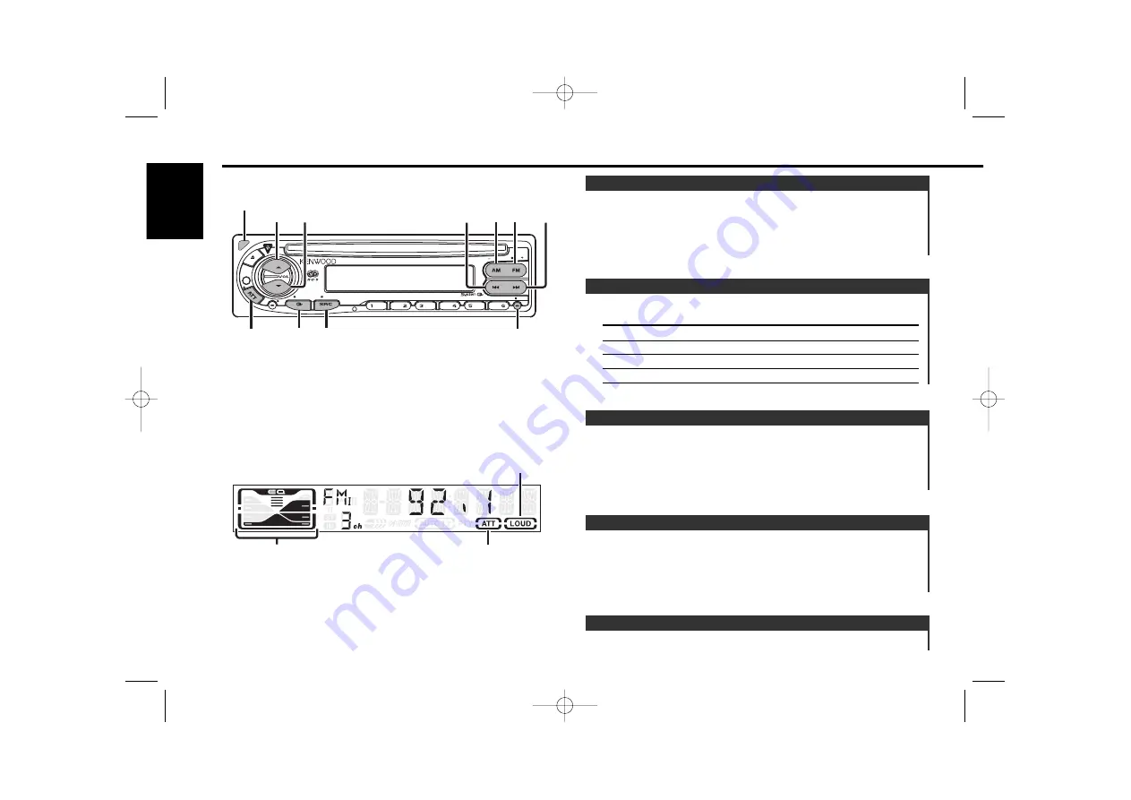 Kenwood KDC-3026R Instruction Manual Download Page 6