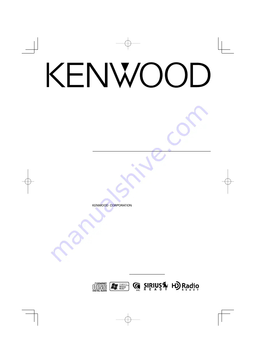 Kenwood KDC-3028 Скачать руководство пользователя страница 1