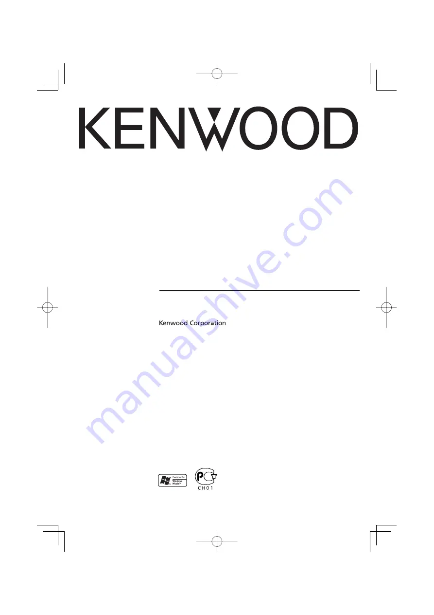 Kenwood KDC-3034A Instruction Manual Download Page 1