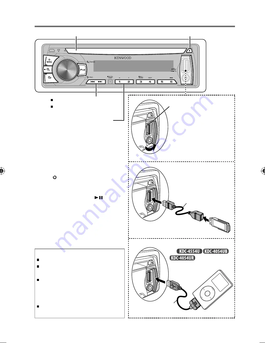 Kenwood KDC-3054UG Скачать руководство пользователя страница 10