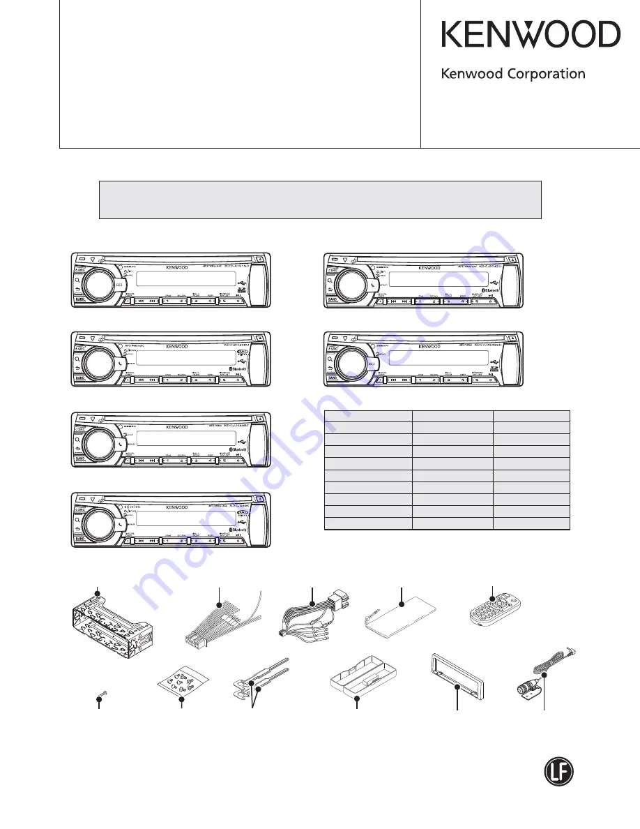 Kenwood KDC-348U Service Manual Download Page 1