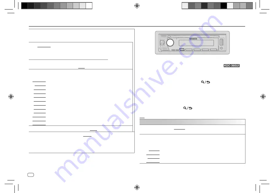 Kenwood KDC-360UI Instruction Manual Download Page 56