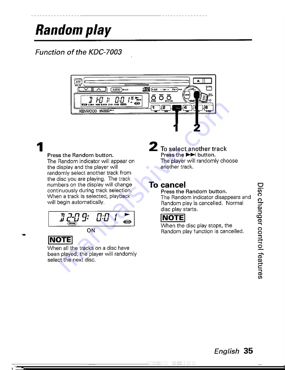 Kenwood KDC-4003 Скачать руководство пользователя страница 35