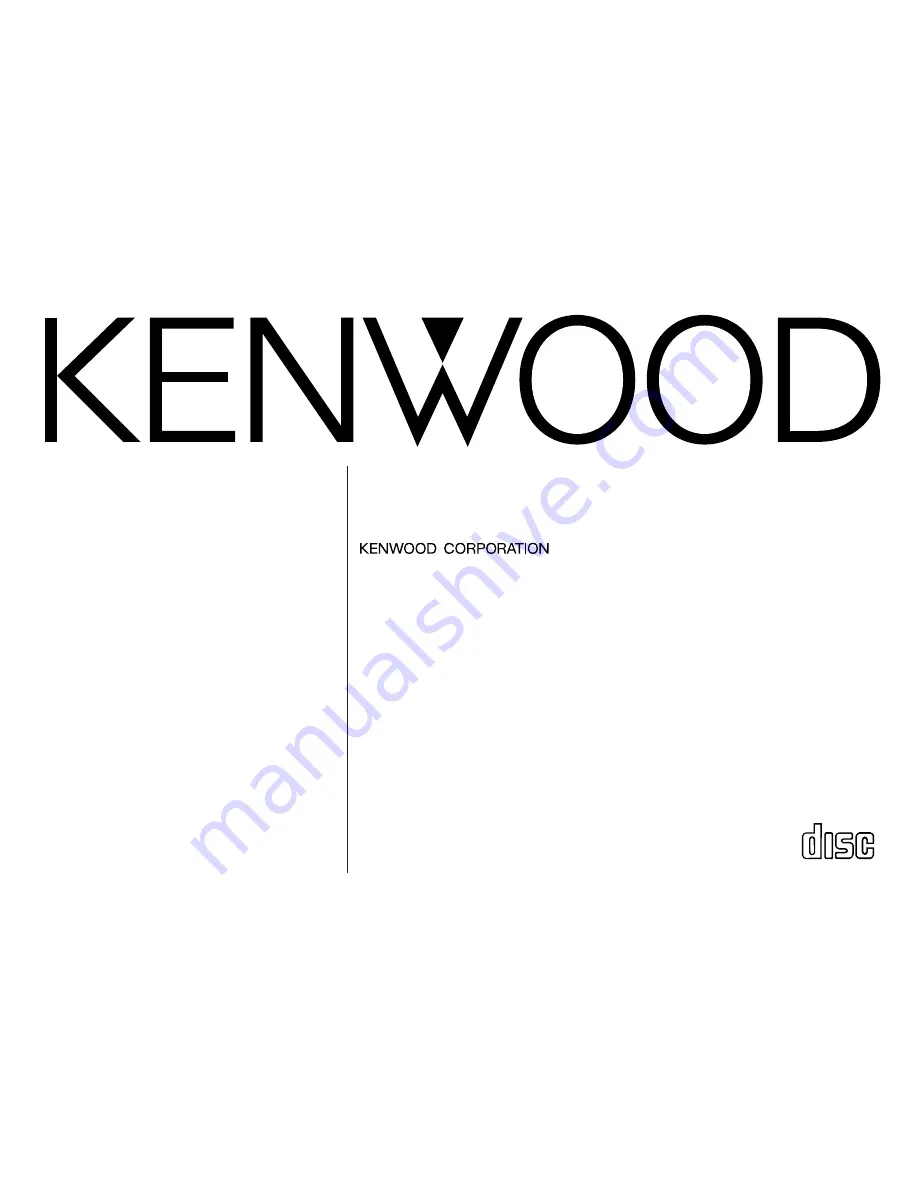 Kenwood KDC-4080R Instruction Manual Download Page 1