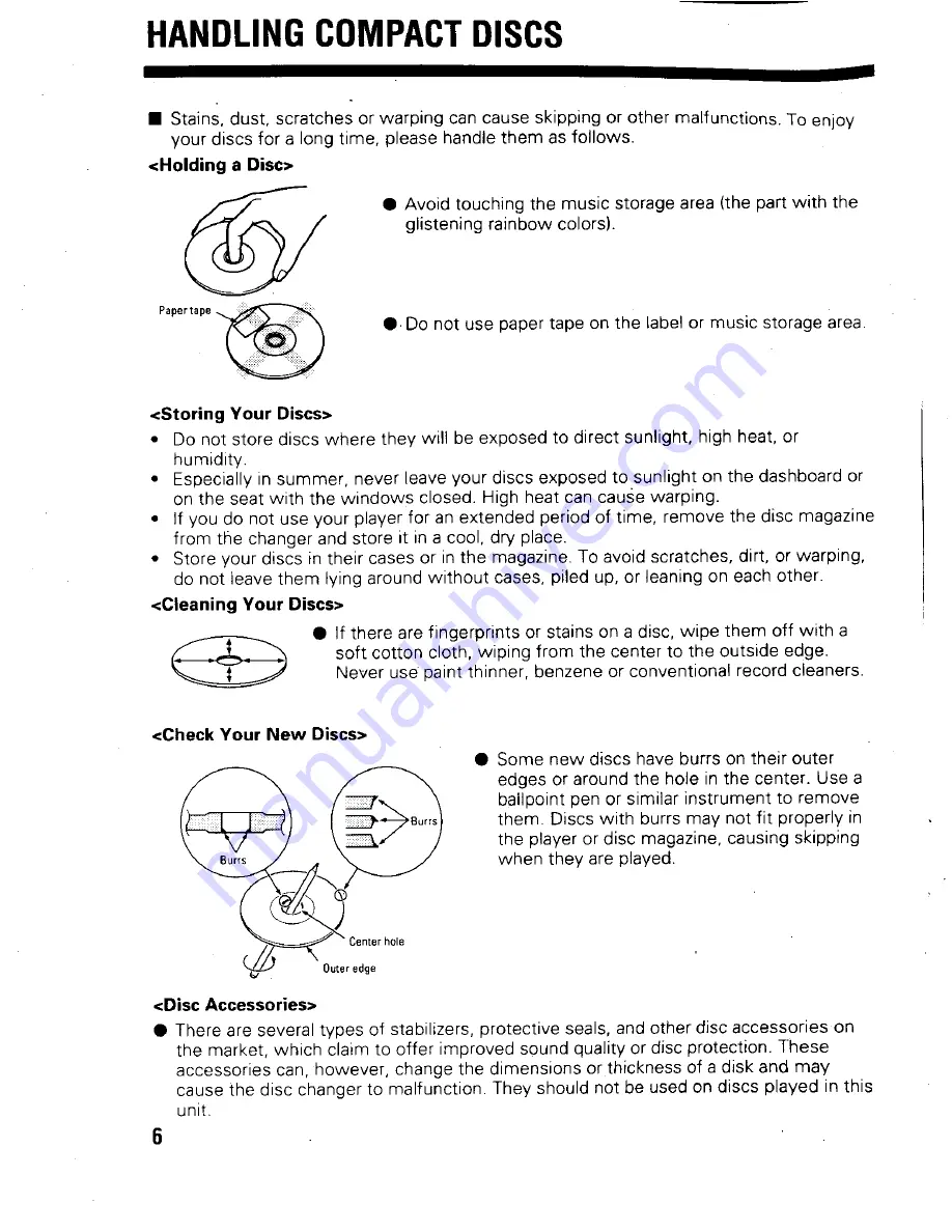 Kenwood KDC-5000 Instruction Manual Download Page 6