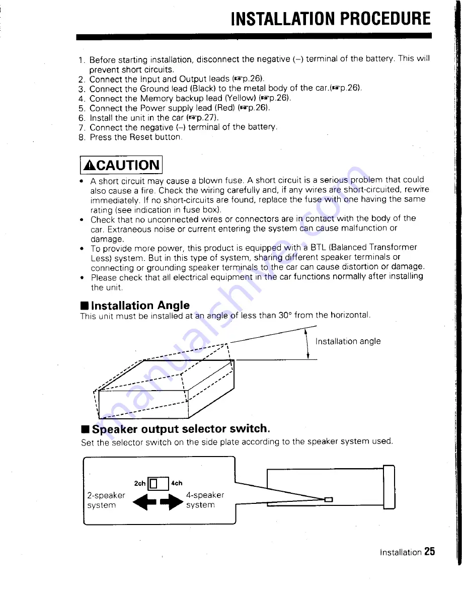 Kenwood KDC-5000 Instruction Manual Download Page 25