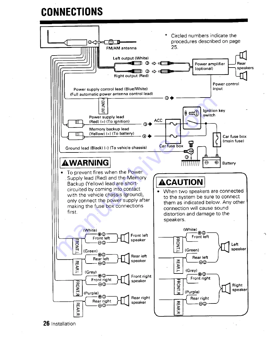 Kenwood KDC-5000 Скачать руководство пользователя страница 26