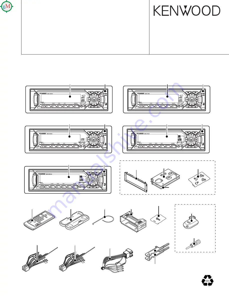 Kenwood KDC-5019 Service Manual Download Page 1