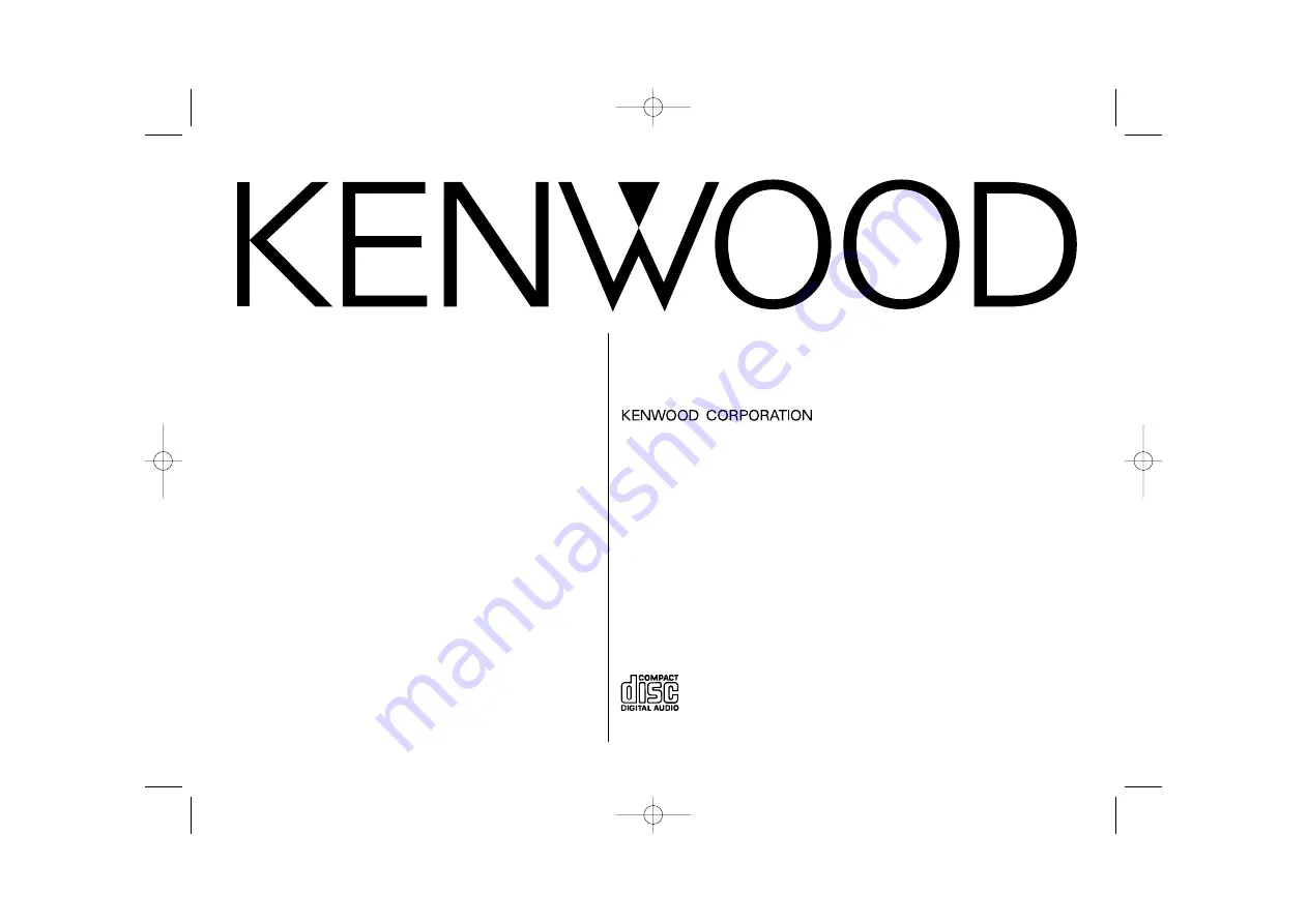 Kenwood KDC-5023 Скачать руководство пользователя страница 1