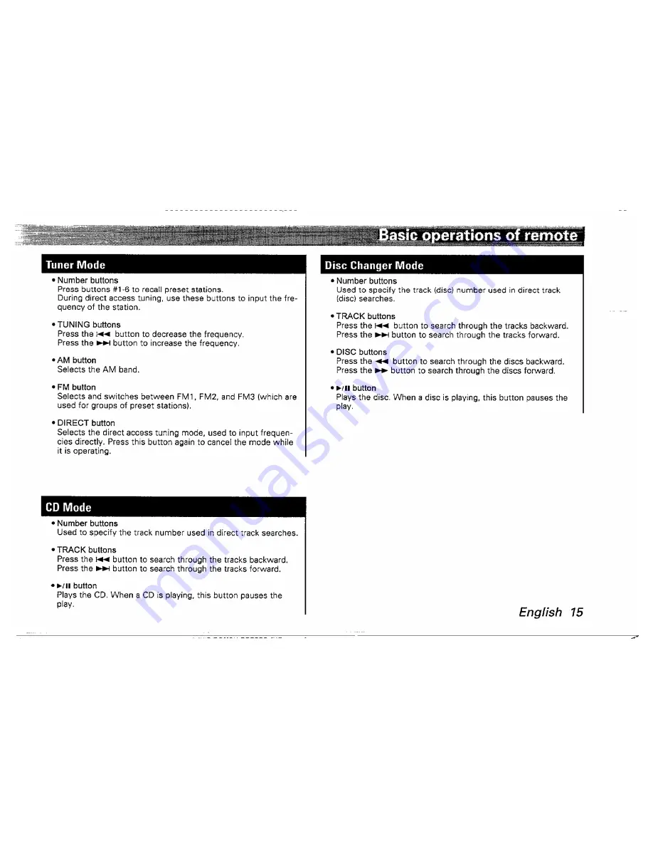 Kenwood KDC-6005 Instruction Manual Download Page 15