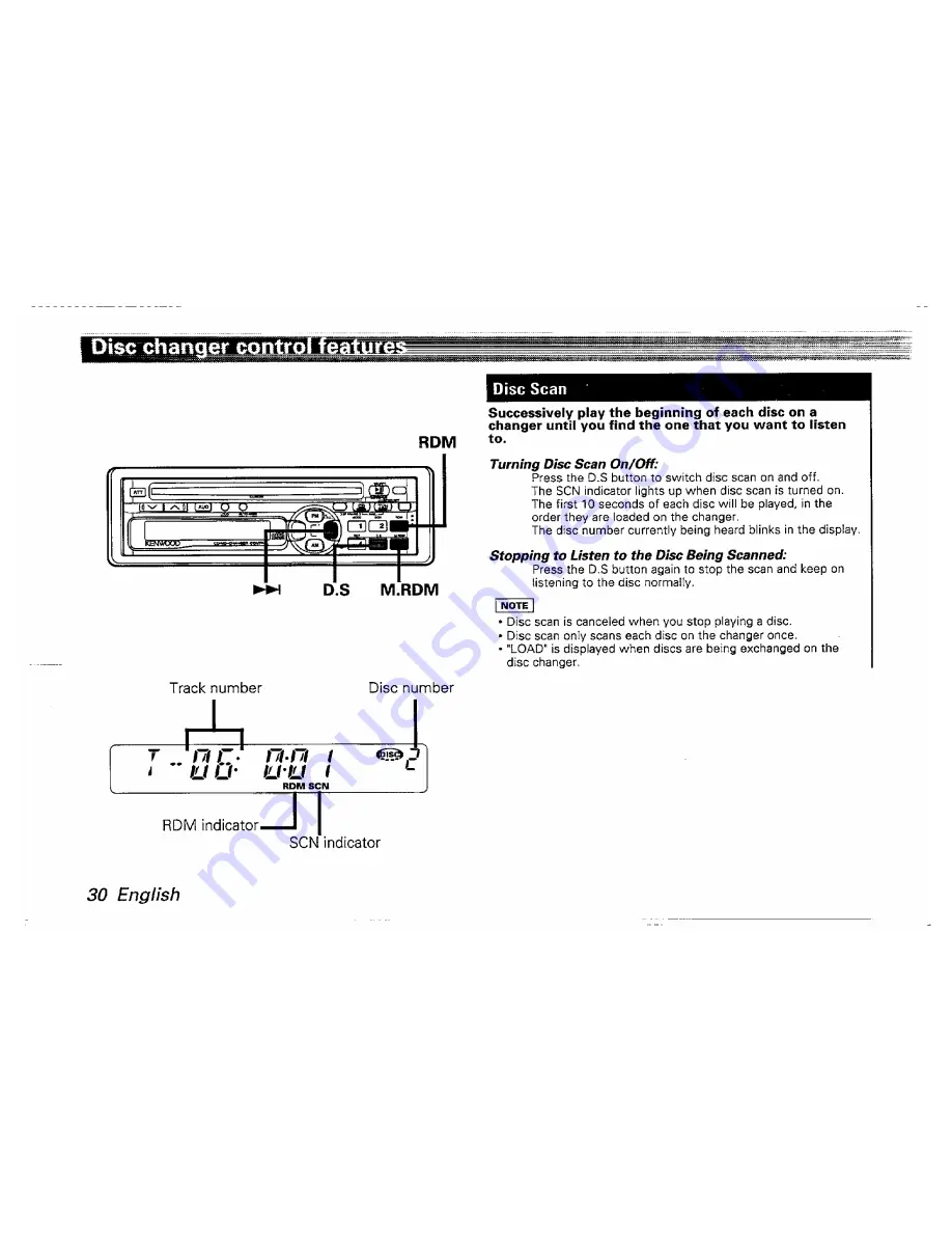 Kenwood KDC-6005 Скачать руководство пользователя страница 30