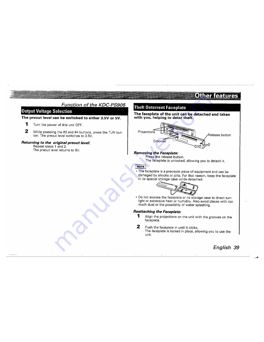 Kenwood KDC-6005 Скачать руководство пользователя страница 39