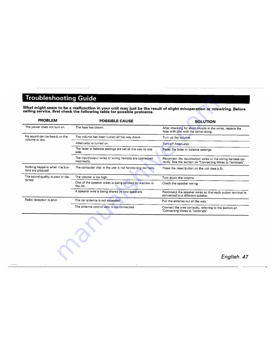 Kenwood KDC-6005 Instruction Manual Download Page 47