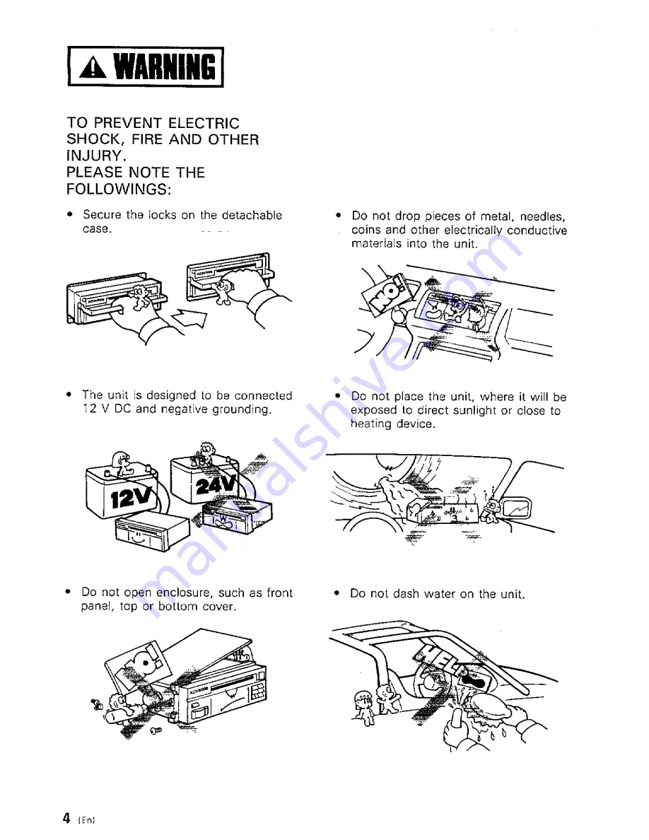 Kenwood KDC-65R Instruction Manual Download Page 4